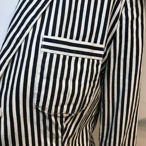 Ralph Lauren Blue Label Linen Blend Striped Preppy Blazer 6 - Picture 6 of 10
